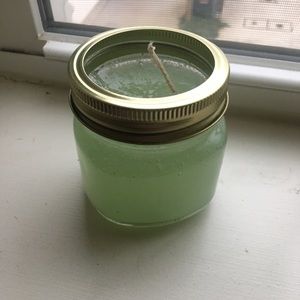 Glow in the dark glitter candle